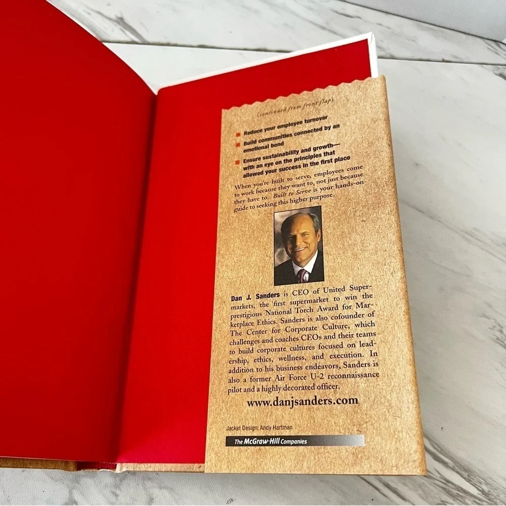Built To Serve Dan J. Sanders Book Hardcover